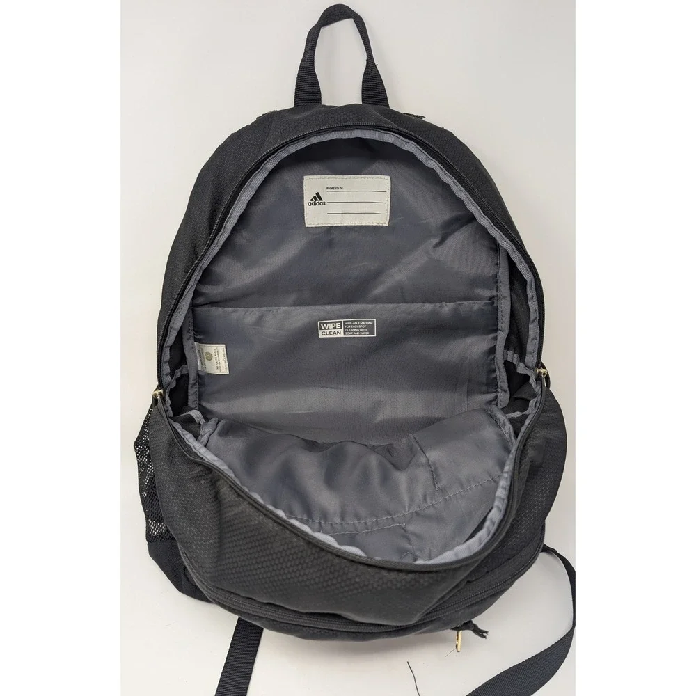 Adidas Backpack LoadSpring Black Gold Honeycomb Ripstop School Sports Bag NICE!